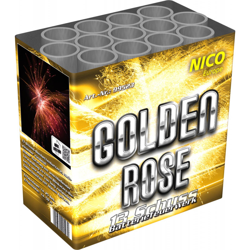 Nico Golden Rose Feuerwerk Batterie - 13 Schüsser Feuerwerksbatterie Berlin kaufen Werksverkauf Silvester Schöneberg Kreuzberg S