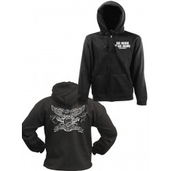 Lesli Fan Hoodie als Jacke GO HARD OR GO HOME kaputze kapuze kaputzenjacke Feuerwerk Berlin kaufen