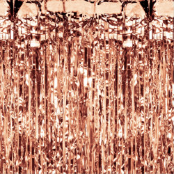 Lametta Vorhang in gold oder silber bunt regenbogen 91,4x240cm Lamettavorhang