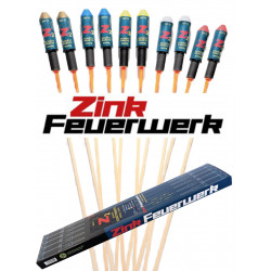 10 Zink Premium Schüttraketen Z2 Raketen Sortiment Raketensortiment Silvester Feuerwerk Berlin kaufen Werksverkauf Schöneberg Kr