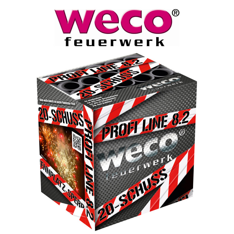 Silvester Feuerwerk Batterie Profi Line 8.2 von Weco feuerwerksbatterie berlin schöneberg kreuzberg kaufen
