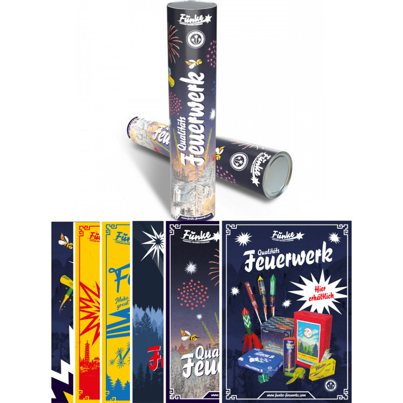 Funke Plakat Set mit Hülse Fan Artikel Berlin kaufen Feuerwerk