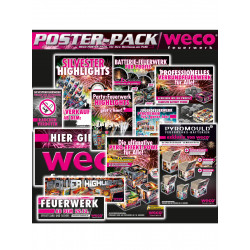 Weco Plakat Set mit Hülse Berlin kaufen Feuerwerk