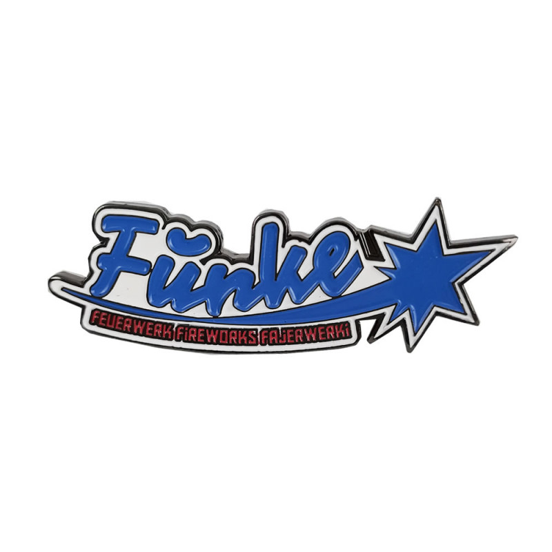 Funke Badge oder Anstcknadel aus Metall Berlin kaufen Feuerwerk