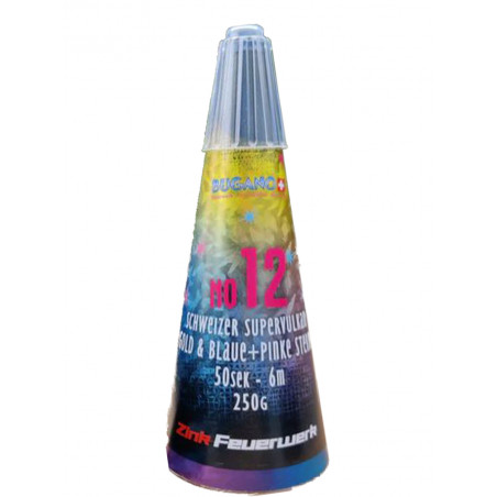 Silvester Leucht Feuerwerk Zink Bugano Vulkan No 12