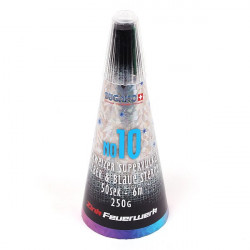 Silvester Leucht Feuerwerk Zink Bugano Vulkan No 10 maxi schweizer Blinker Sterne Strobe Effekt Blinkvulkan Goldvulkan gold Berl