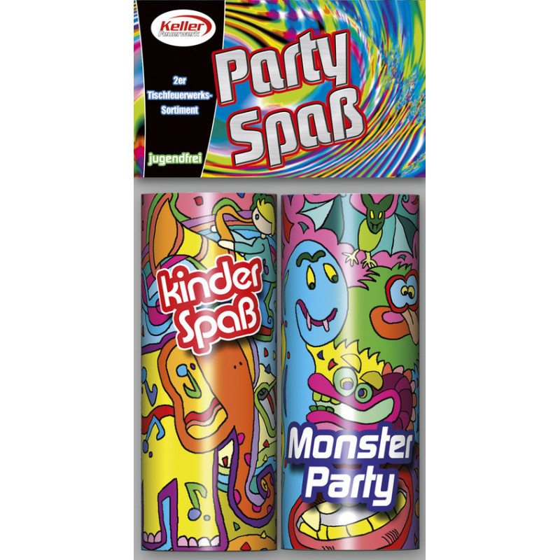 2er Set Silvester Tischfeuerwerk Party Spass