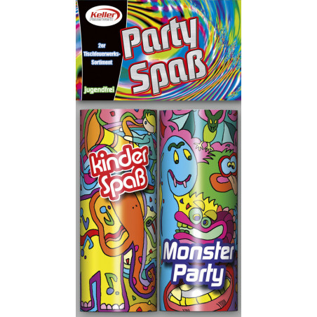 2er Set Silvester Tischfeuerwerk Party Spass