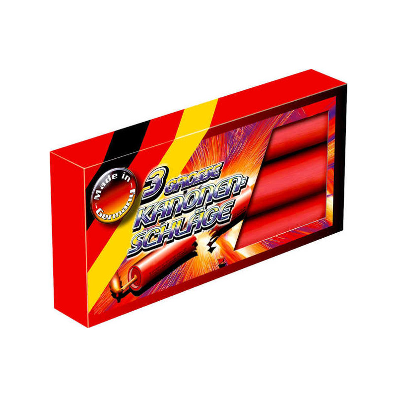 3 er Weco Kanonenschlag gross Silvester Feuerwerk