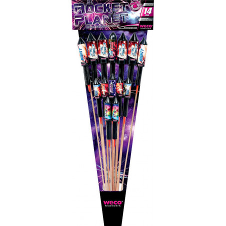 14 Silvester Raketen Rocket Planet von Weco