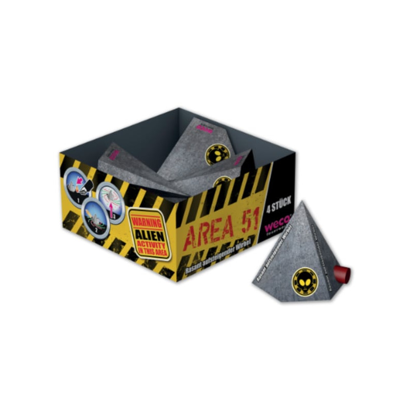 Weco Silvester Leucht Feuerwerk Area 51