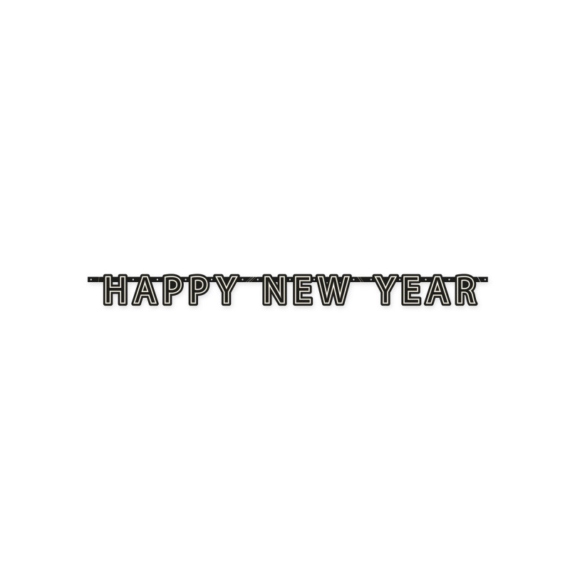 Silvester Deko Happy new year Girlande silvestergirlande Berlin kaufen