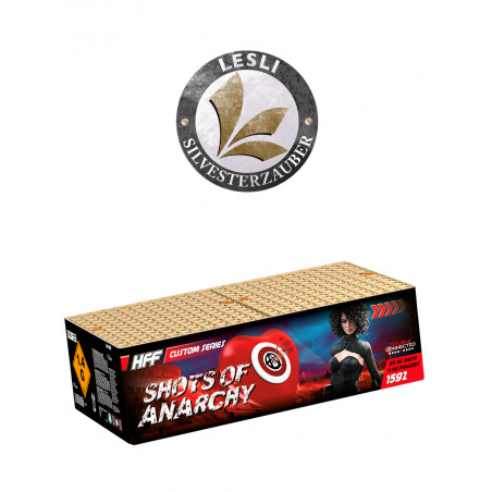 Silvester Feuerwerk Batterie Shots of Anarchy von Lesli