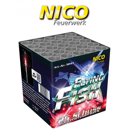 Nico Feuerwerk Batterie Flying Fish Feuerwerksbatterie Berlin kaufen schöneberg steglitz werksverkauf