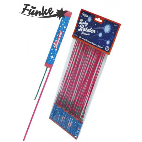 50 Funke Baby Raketen mit Titansalut Knall Feuerwerk berlin kaufen werksverkauf silvester schöneberg kreuzberg zehlendorf stegli
