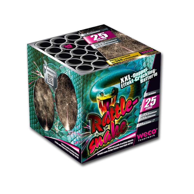 Silvester Feuerwerk Batterie Rattlesnake von Weco