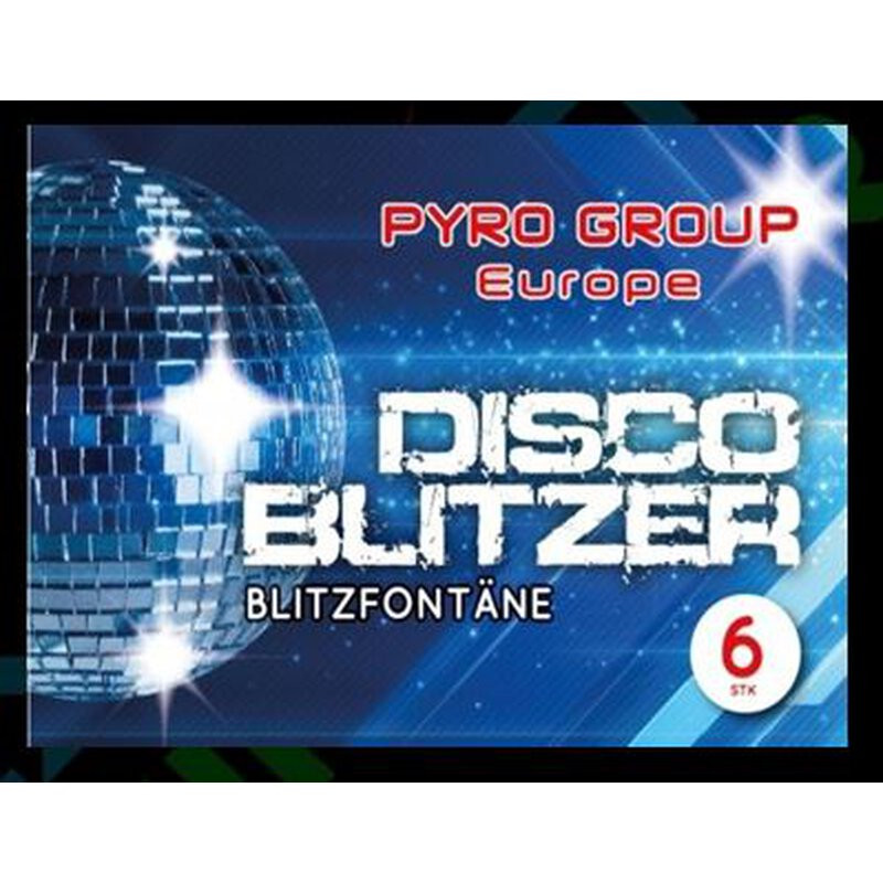 Jugendfeuerwerk Discoblitzer Blitzfontänen 6'er Schachtel jugend feuerwerk berlin kreuzberg schöneberg kaufen